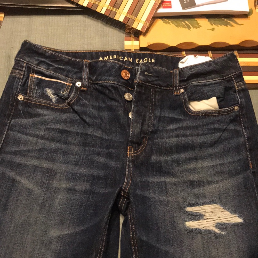American eagle button fly jeans Tom girl size 10